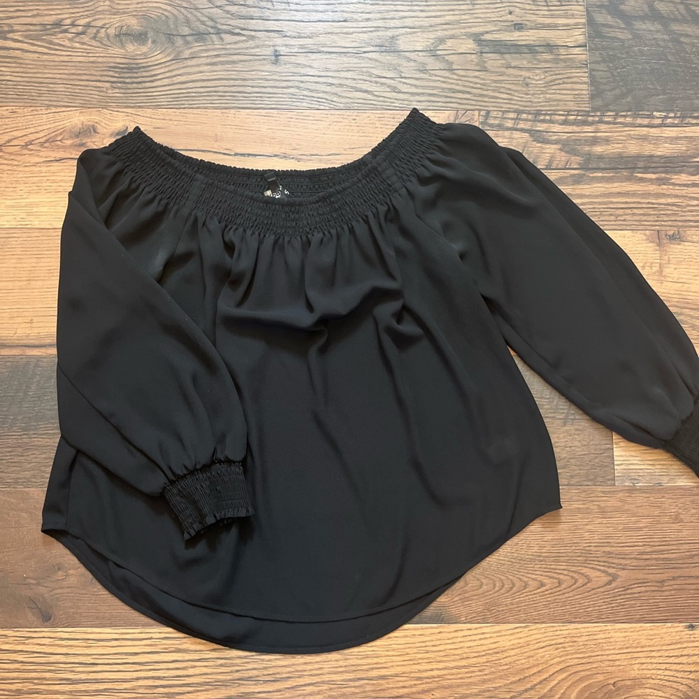 Express Black Off-Shoulder Blouse